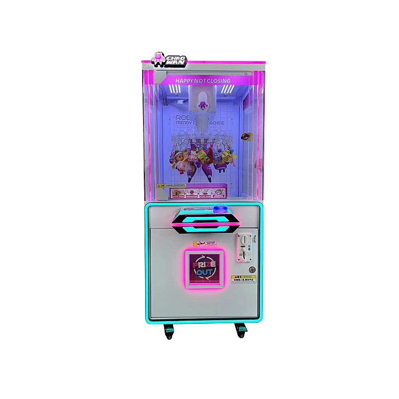English-Speaking Coin-Operated Crane Machine with 40 Clip Catch Prize & Gift Amusement & Bill Acceptor