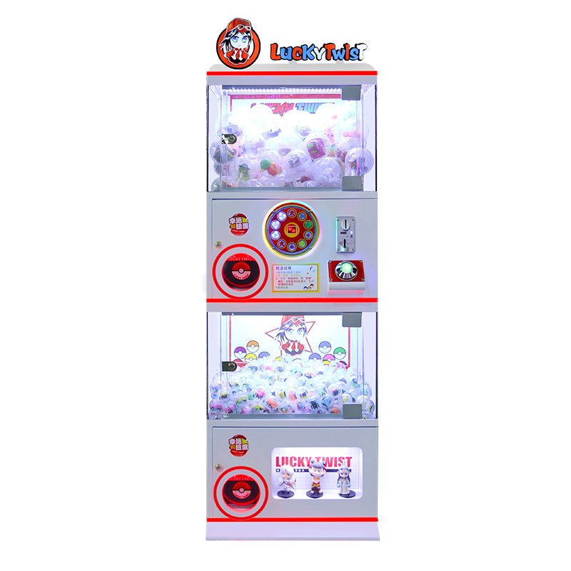 Wooden Coin Operated Kids Vending Machine 220v Gashapon Game Toy Ball Capsule Snack Doll Vending Machine