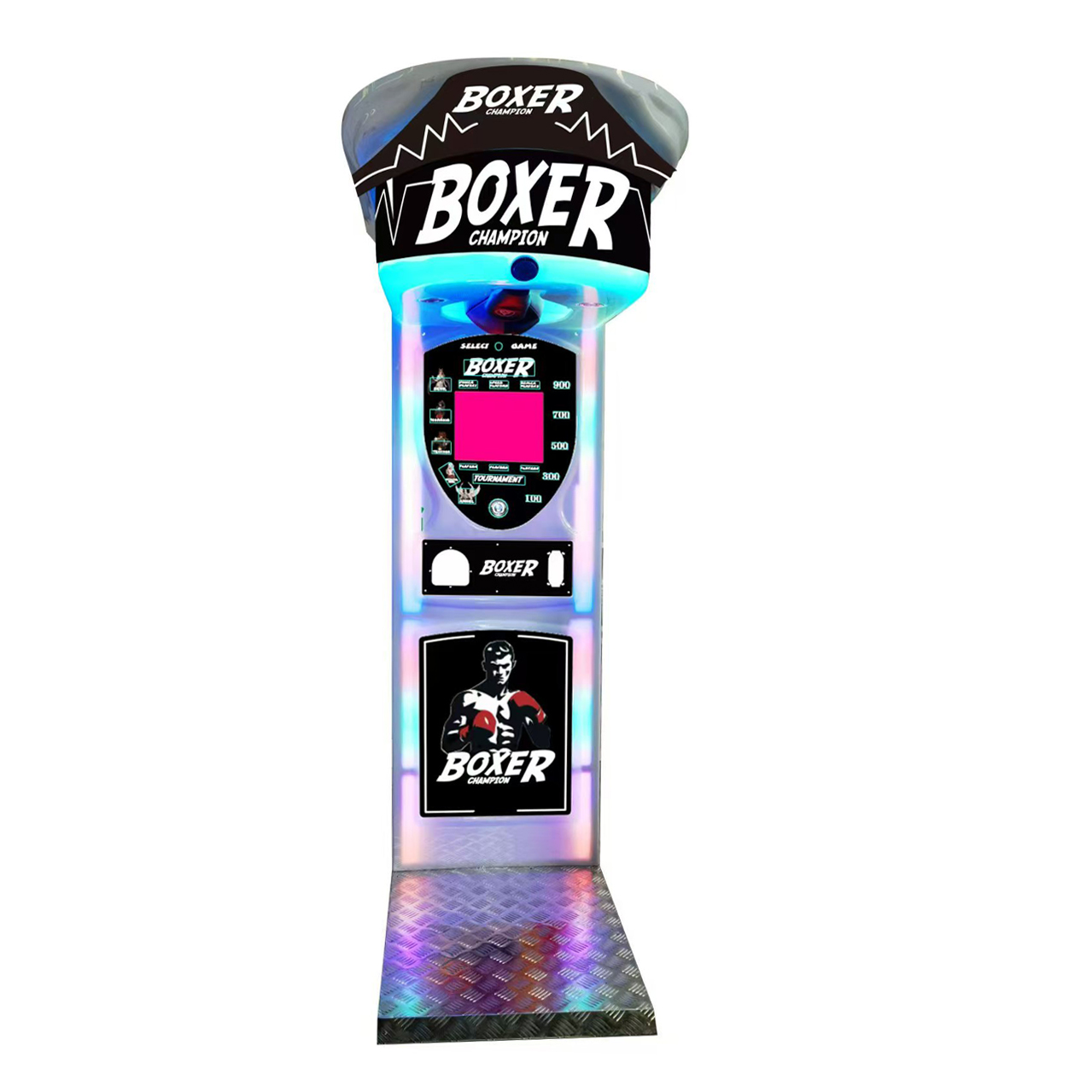 Wholesale 220v Metal Electronic Coin Operated Amusement Boxing Machine Hot Popular Sport Arcade Games Kids Plastic Coin 1 Year