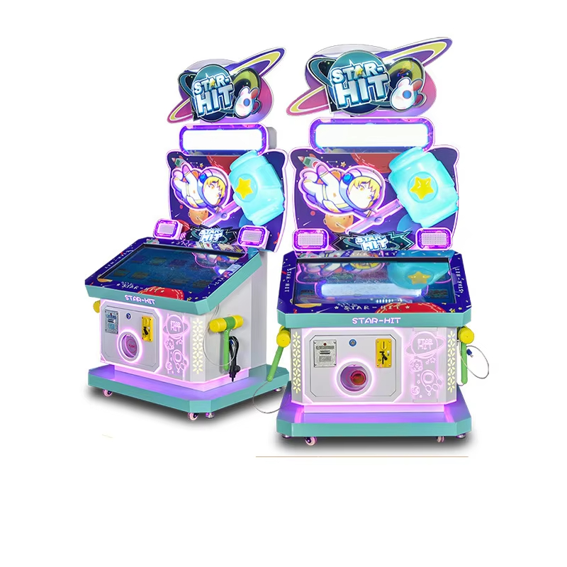 Hot Sale Durable Metal Electronic Swing Machine Arcade Coin-Operated Kids Redemption Game Star Hit Hammer Amusement Token