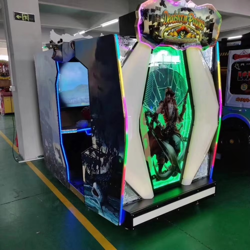 Pirates Arcade Coin-Operated Video Simulator Game Machine Metal Plastic Shooting Gun Game 220v Available for Sale at Centers