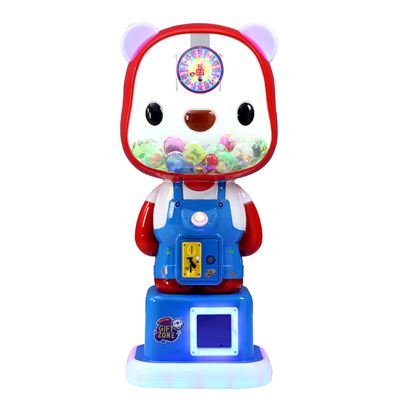 High Quality Cute Bear Toy Capsule Vending Machine Coin-Operated Egg Twisting Game Children Board Metal Material Shopping Malls