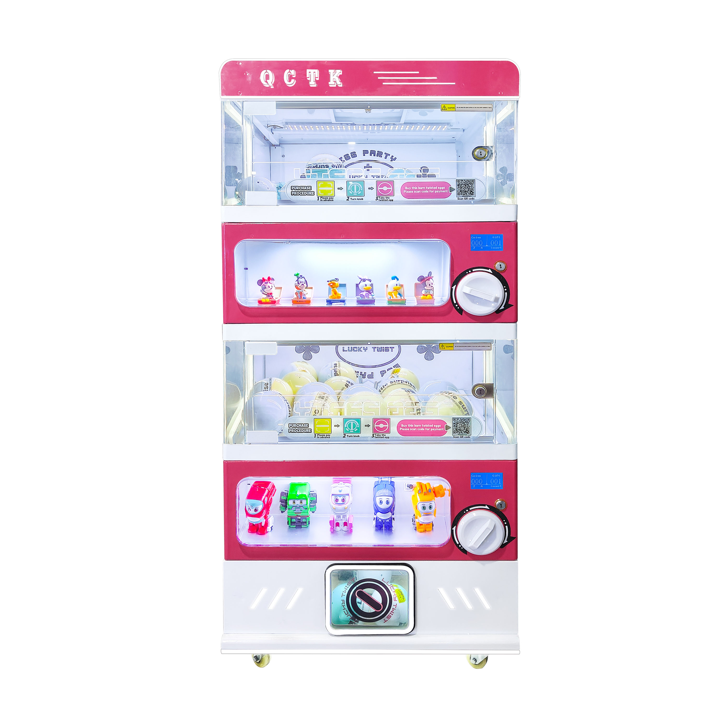 New Style Coin-Operated Automatic Gashapon Vending Machine for Gift Distribution