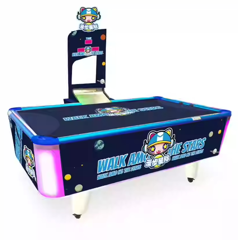 Children's Mini Indoor Hockey Table Coin Pusher Style Sport Game Machine Wholesale Digital Printing Metal Construction for Kids