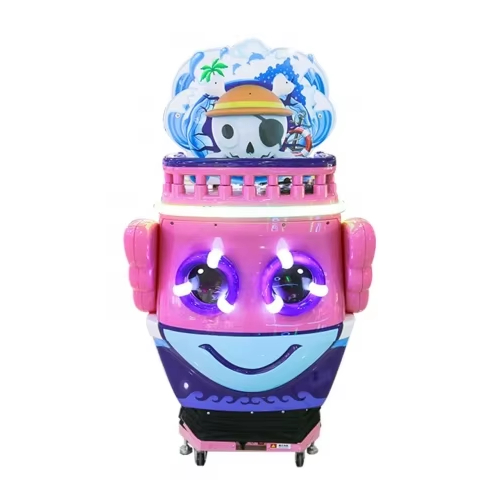 Coin-Operated Children's Video Shooting Gun Arcade Game Indoor Entertainment Kids Ride Made of Plastic 220V English Language