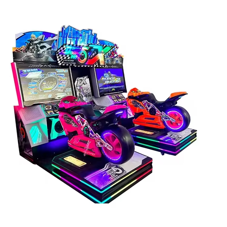 3DX 2-Seat Racing Arcade Game Machine 42 Inch LCD Super Motor Simulator 220V Entertainment Coin Operated Coin Operated Games