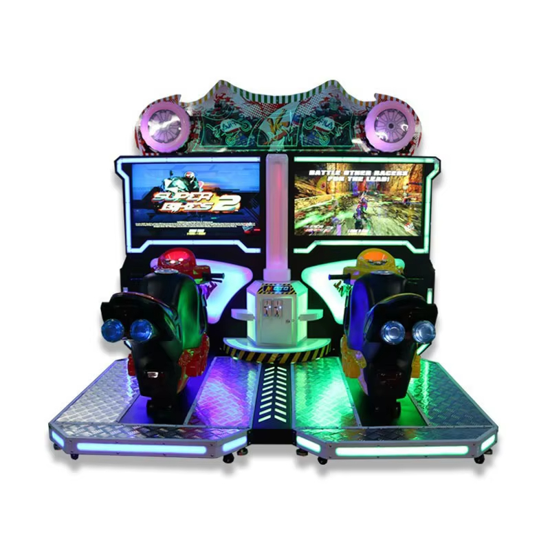 42-Inch HD Large Commercial Motorcycle Simulator Video Game Machine Coin-Operated Racing Amusement Equipment Entertainment 220V